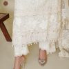 Elegance White Chiffon Embroidered Suit - Image 8